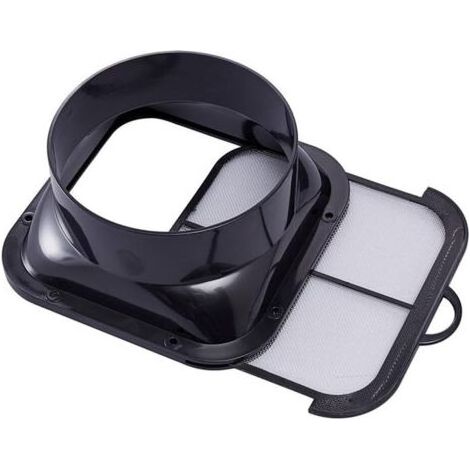 Connecteur de conduit de 148 mm, bride en ABS, connecteur de tuyau de ventilateur avec filtre pour ventilation de hotte de cuisine (1/5)