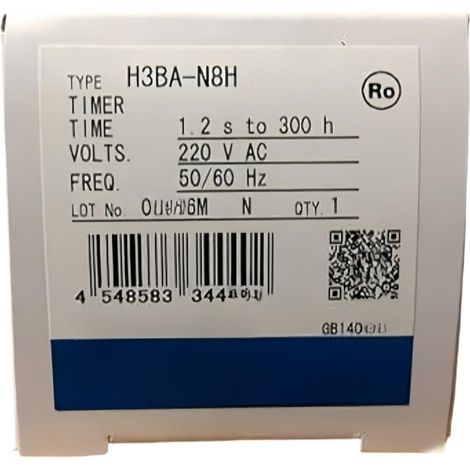 Relais temporisé multifonction H3BA-N8H AC110V avec 8 modes et