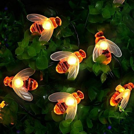 Guirlande lumineuse solaire extérieure 7 m – 50 LED étanche, 8 modes, pour jardin, terrasse ou décoration de Noël (1/5)