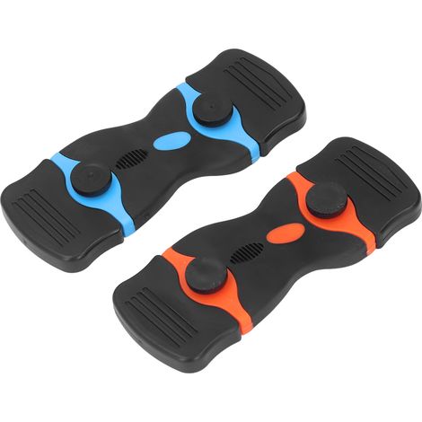 Set mit 22 Mehrzweck-Klingenschabern, blau-orange geriffelter Griff, Ersatzklingen, vielseitiges Reinigungswerkzeug (1/5)