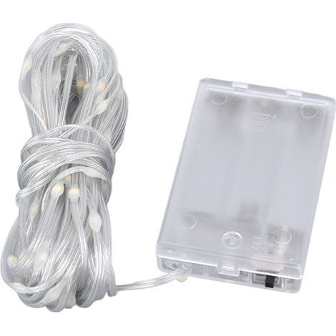 Guirlande rideau LED 33 ft – alimentation batterie – lumière chaude – étanche – extérieur / intérieur – DIY (1/5)