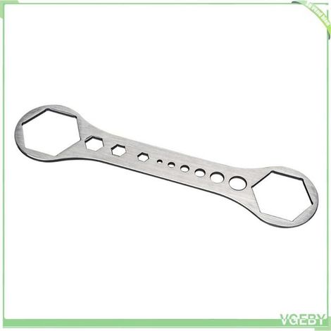 Clé à capuchon d'épaule de fourche de vélo - FAFEICY - universelle - Acier inoxydable - Double tête - 17,9 cm (1/5)