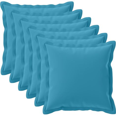 Kissenbezug 6 stk. HOUTEN Himmelblau 70 x 70 cm Polyester vidaXL