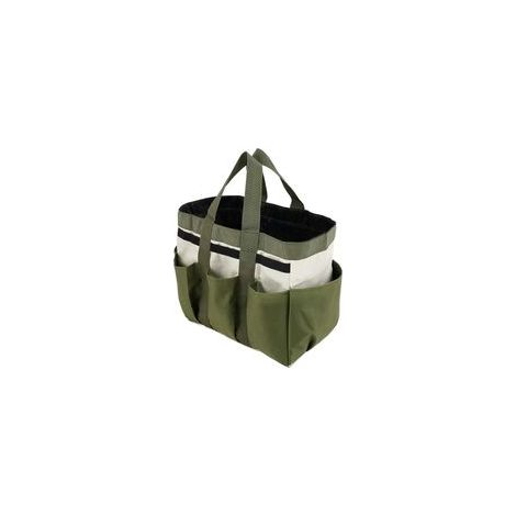 Sac de rangement pour outils de jardin, cabas à 8 poches, robuste, en tissu Oxford, idéal pour l'intérieur et l'extérieur. Cadeau parfait pour hommes et femmes.