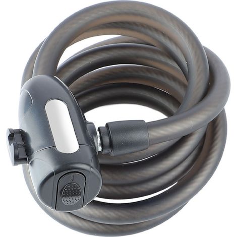 Antivol de vélo avec câble en acier, antivol de sécurité pour moto et VTT, avec clés et support. (1/5)