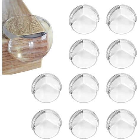 Protections D'Angle De Table - En PVC Transparent - Forme En L Pour Coins De Meubles - Convient Pour Bois Métal Marbre Verre - Lot De 10 (1/5)
