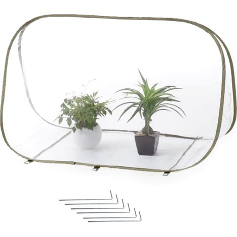 Filiyano-Mini serre pliable, mini serre transparente en PVC pour petites plantes (35 x 20 x 24 pouces) (1/5)
