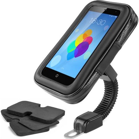 Soporte para teléfono/smartphone, soporte para espejo retrovisor, scooter/motocicleta/enduro/bicicleta
