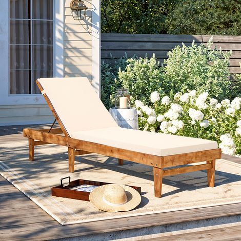 Outdoor Off-White Bench Cushion 183cm W x 54cm D (1/5)