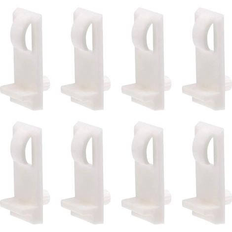 Perges de support en plastique, étagère de 5,3 mm, CPPS d'étagère d'armoire, cheville de support de plateau, pour étagères de livres de meubles de cuisine Supppes, 20pcs (1/5)