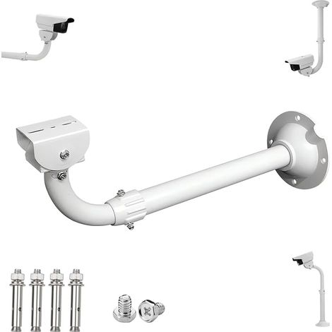 Extendable Mounting Bracket for CCTV Security Camera, Telescopic Mounting Bracket, Adjustable from 30 to 60 cm, Wall Mount and Ceiling Mount (L-Taper) (1/5)