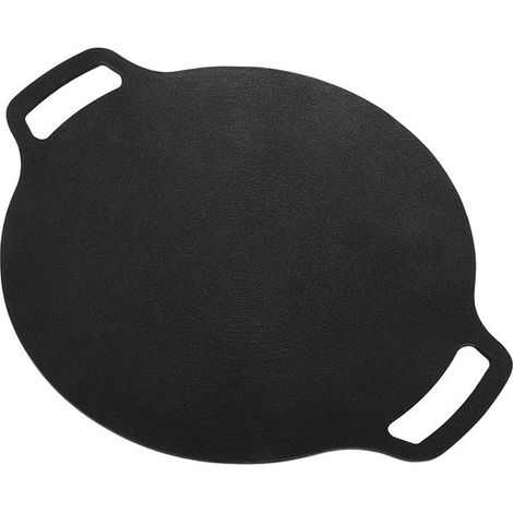 Poêle à griller coréenne ronde antiadhésive à 6 couches, pour une utilisation intérieure et extérieure (36 cm) (1/5)