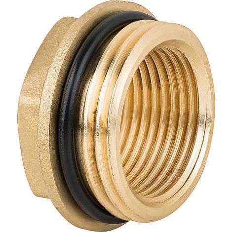 Pièce de réduction avec filetage mâle femelle filetage mâle 1 filetage femelle 1 2 laiton poli (1/2)