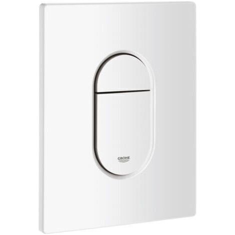 Plaque de charbon actif Grohe 38844SH0 Arena Cosmopolitan – Inodore, évacuation bidirectionnelle, blanche (1/3)
