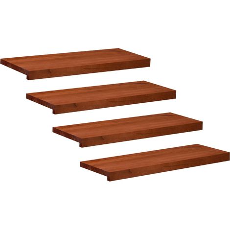 Marches d'escalier 4 pièces 70 x 30 x 2 cm Marron vidaXL