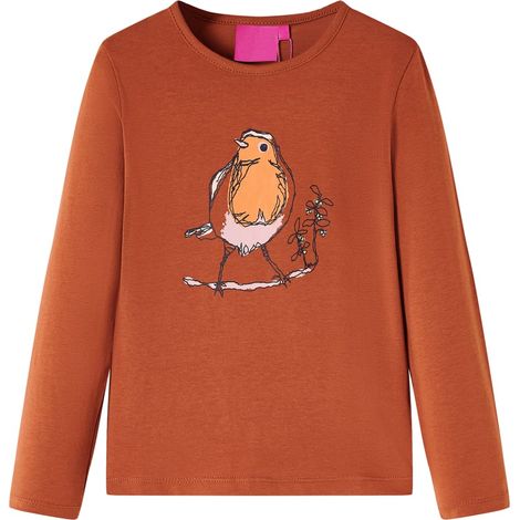 Teenpull – Kinder-Langarmshirt Cognac 104 (1/5)