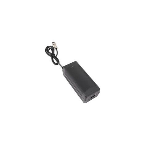 Chargeur 54,6 V 2 A pour trottinette électrique avec connecteur métallique GX16. Chargeur pour vélo électrique avec protection contre les interférences et les surcharges. Prise UE 100-240 V.