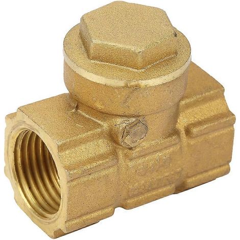 Clapet anti-retour automatique unidirectionnel en laiton DN15 pour eau, huile et milieux acides (1/4)