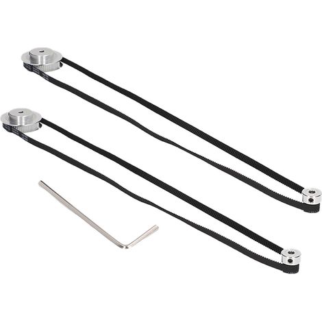 2 Pièces Poulie Synchronisée GT2 20 et 60 Dents pour Courroie Crantée, Compatible Imprimante 3D, CNC, Alésage 5mm (1/5)