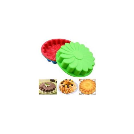 3PCS Moule à Gâteau en Silicone Fleur Moule à Gâteau en Silicone Rond, Moule à Pour Anniversaire, Saint-Valentin, Fête des Mères, Mariages, Réunions d'Amis, Couleur Aléatoire (1/5)