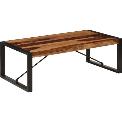 Table basse 120x60x40 cm en bois d'acacia massif (1/5)