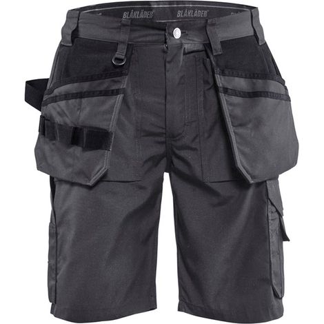 Short de travail Blaklader artisan été polycoton Gris Foncé / Noir 56