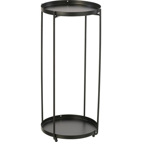 Table d appoint ronde en métal noir - noir (1/3)