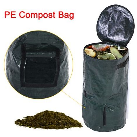 Eco-friendly PE fabric compost bag for organic waste from the kitchen, garden and yard (45 x 80 cm) (1/5)