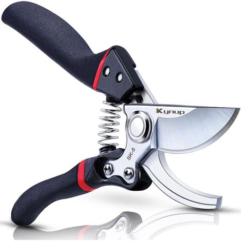 Gartenschere Bypass SK5-Stahl 25mm Schnittdurchmesser mit ergonomischem Griff (1/5)