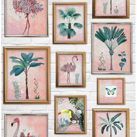 Art for the Home - Papiertapete - Tropische Rahmen - 10mx53cm
