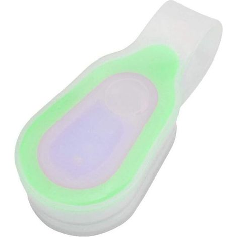 Lampe torche LED à clip sur les mains libres, gel en silicone, Night Cycling Running Backpack Alerte de sécurité LED Flash Light (1/5)