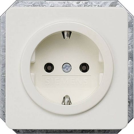 Siemens Gamme d'interrupteurs Prise de courant Delta blanc 5UB1403 1 pc(s)