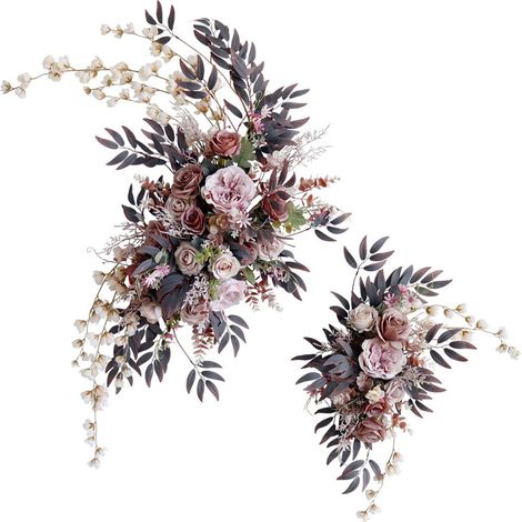 (Rosen-Mokka-Rotbohnenpaste) Große Blüte 100 x 80 cm, kleine Blüte 60 x 40 cm. Blume für Torbögen, Blume für Willkommensschilder, künstliche Blume, Bühnendekoration, Eckblume, Requisite für Hochzeitsf (1/2)