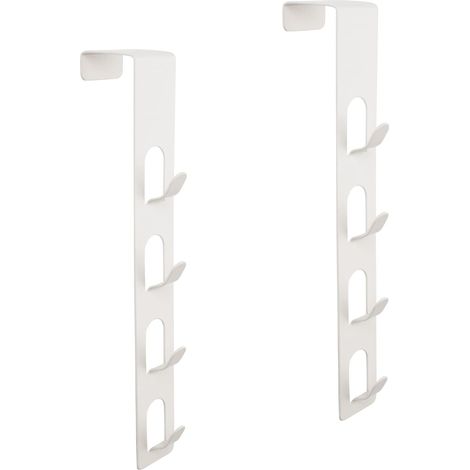 Confezione da 2 ganci verticali robusti a 4 strati per appendere borse, sciarpe, cappelli e chiavi. (1/4)