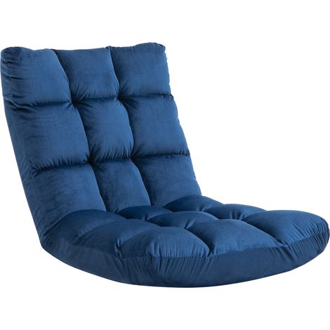 Fauteuil convertible NAWEL bleu roi (1/5)