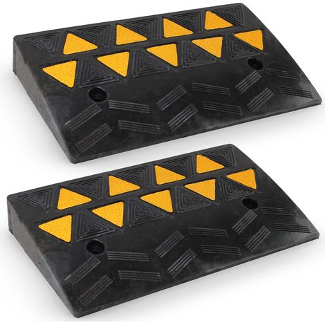 Rampe de seuil lot de 2 caoutchouc FISHTEC 5T antidérapante voiture (1/5)