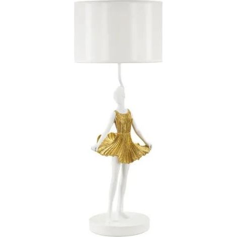 Lámpara de mesa haobosic Dancer blanco 90 cm 40 W
