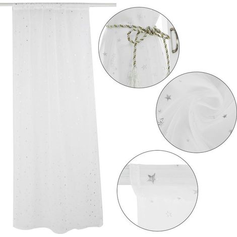 Voile pour fenêtre et porte, rideau pour salon, chambre et café (1/5)