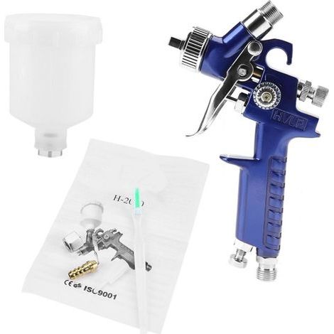 H-2000A Pistolet pneumatique professionnel avec buse de 1,0 mm, 125 ml, pour la réparation de peinture automobile (1,0 mm) (1/5)