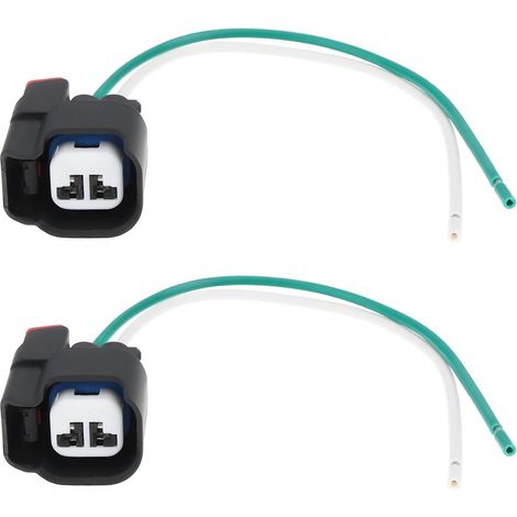 Lot de 2 Connecteurs de Faisceau de Câblage d'alternateur Automobile à 2 Broches 34062-0027 Compatible avec Et Compatible avec (1/5)