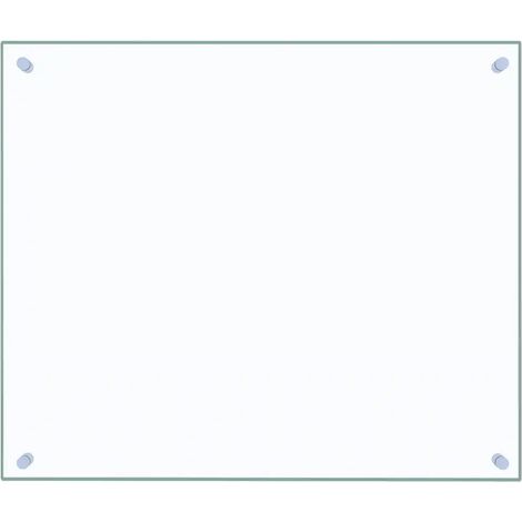 Protector antisalpicaduras rectangular moderno para cocina 70 x 60 cm protección eficaz fácil de limpiar fabricado en vidrio templado transparente 020046330 (1/5)