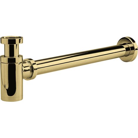 Round Minimalist Bottle Trap - Brushed Brass