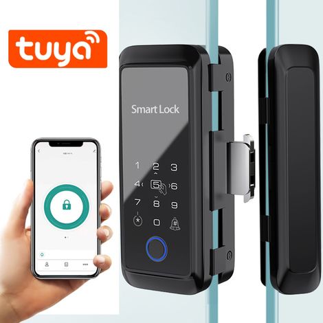 [Smart Locks] WF-T3 [Weiß] Biometrisches Türschloss mit berührungsempfindlichem Griff (1/4)