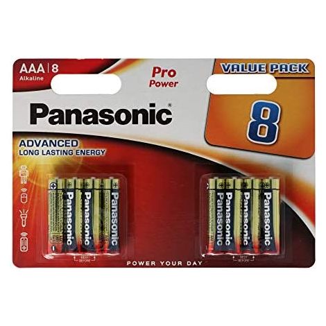 Panasonic Pro Power LR 03 Micro AAA 8 Pezzi (1/2)