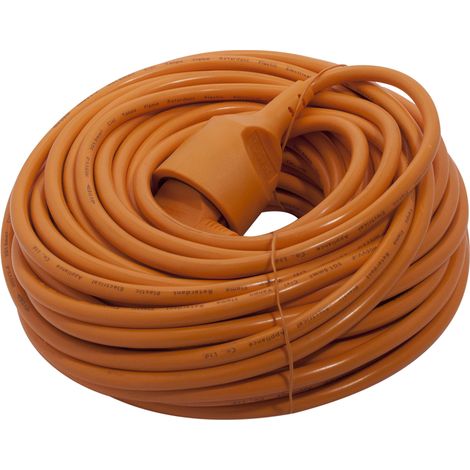 CHACON-Prolongateur HO5VVF 3 x 1,5 mm² 20 m - Orange
