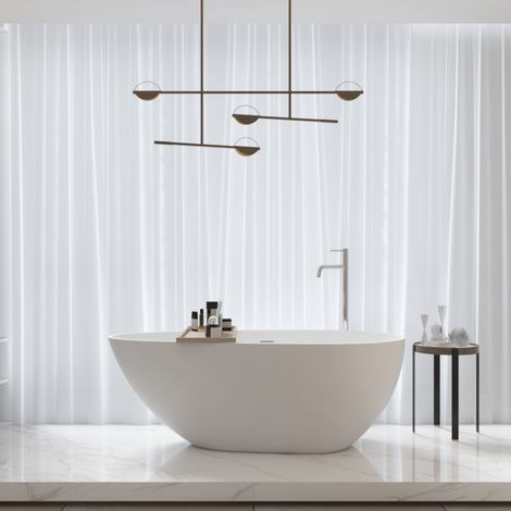 Bañera moderna Solid Surface HELSINKI exenta  150 cm (1/5)