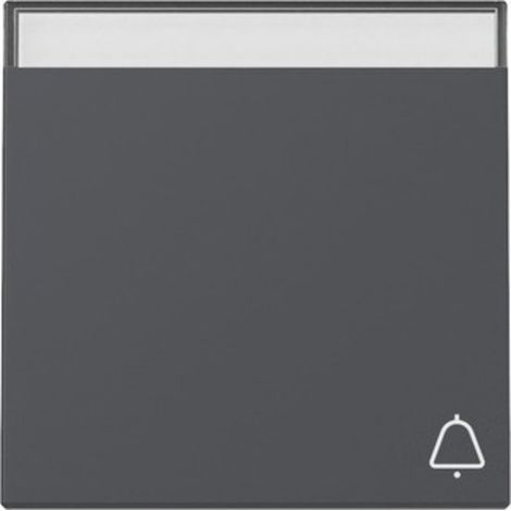 Gira Wippe System 55, Symbol Klingel, mit Beschriftungsfeld, Anthrazit, 367328