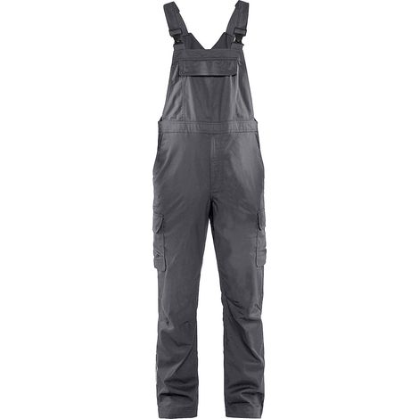 Salopette de travail à bretelles industrie stretch 2D - Gris moyen 46