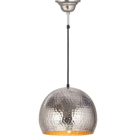 Lampe Suspension Design "Fabricia" 27cm Argent (1/2)