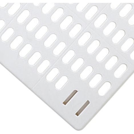 Lochwand-Wandorganizer 30 cm Weiß Selbstklebend Mehrfach perforiert Küchenaufbewahrung PS (1/4)